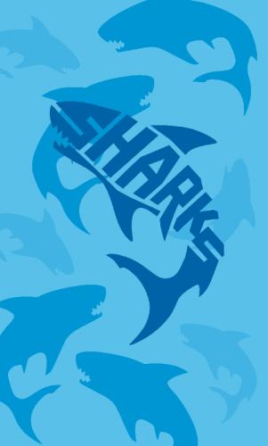 Freedom Camp Ocean Sharks Signage